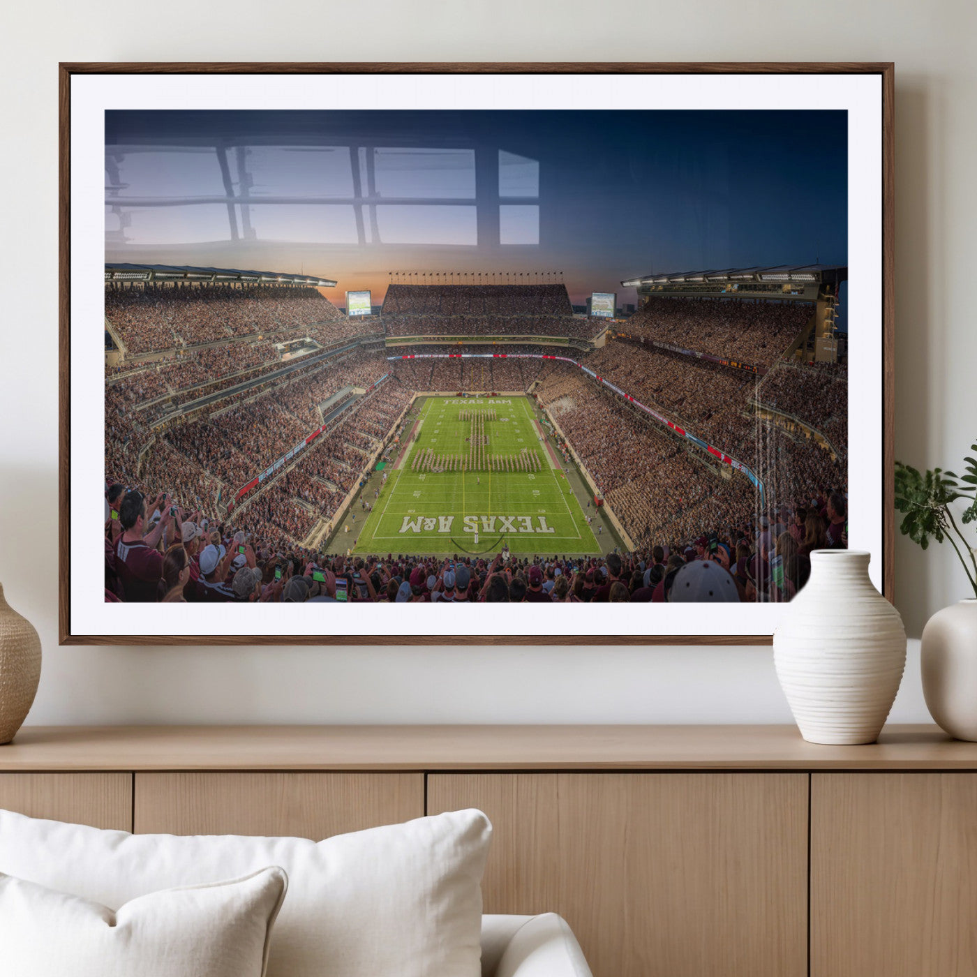 MGC-FP-36x24 - Kyle Field Wall Art Print | Large Texas A&M Aggies Football Canvas Print for Sports Enthusiasts |