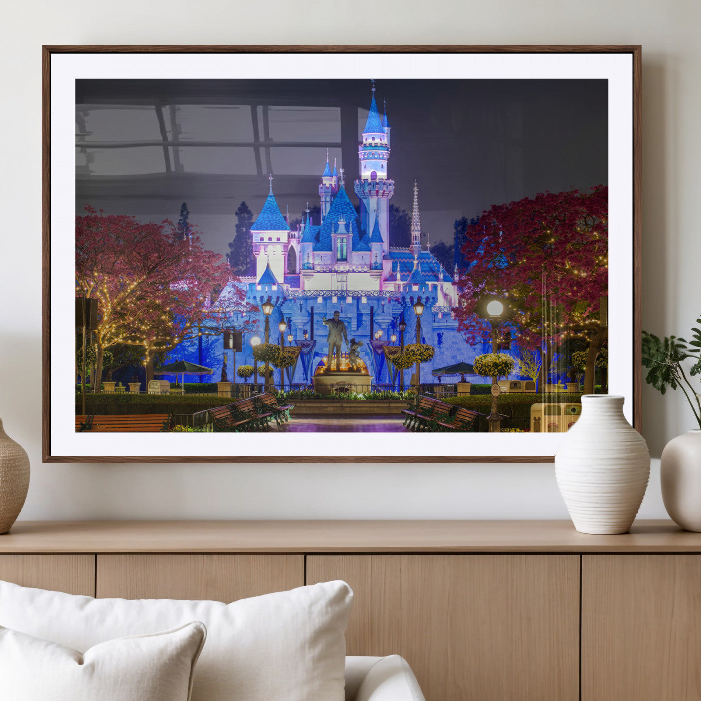 66710-MGV-CV-36X24-Large Disney Castle Wall Art Canvas Print - Magic Kingdom Kids Room Decoration Disney World