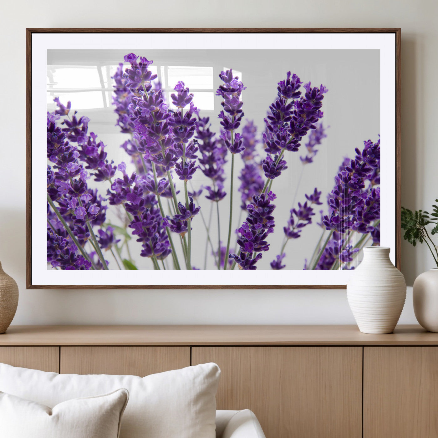 MGC-FP-36x24 - Lavender Flower Wall Art Canvas Print