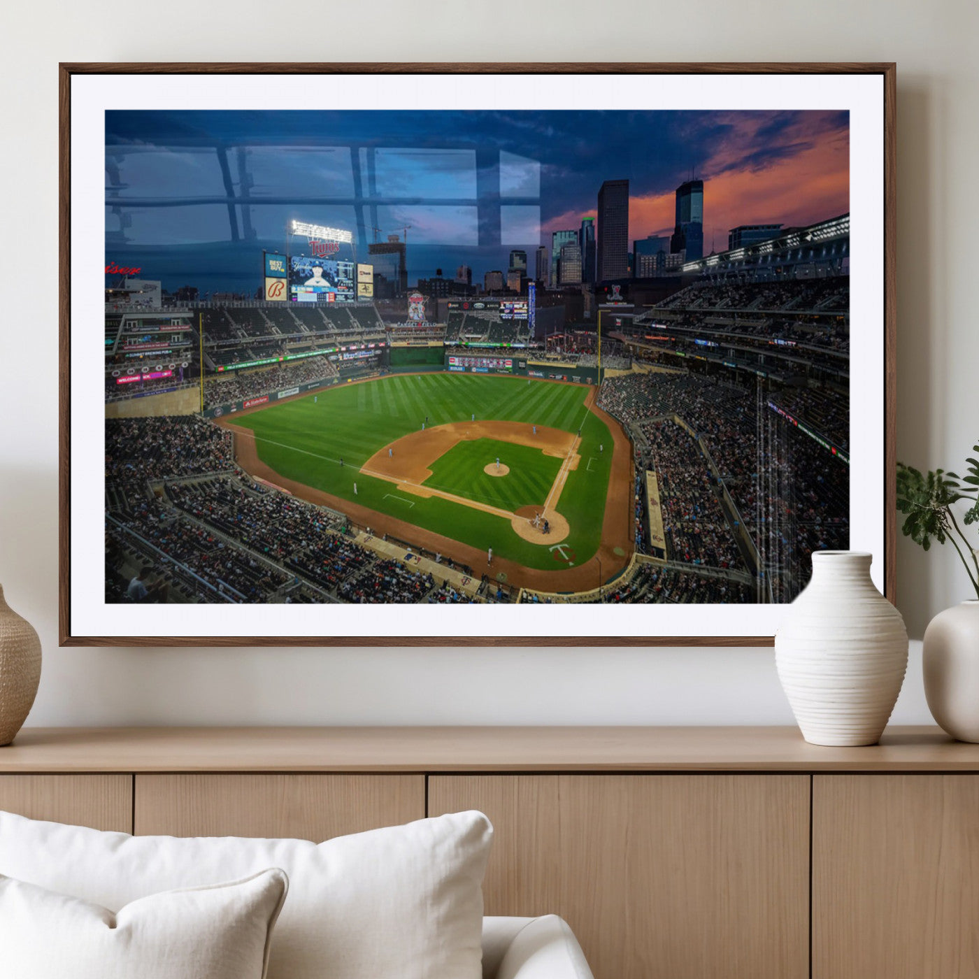 MGC-FP-36x24 - Target Field Wall Art Canvas Print, Baseball Stadium Print, Minneapolis Major League Baseball's