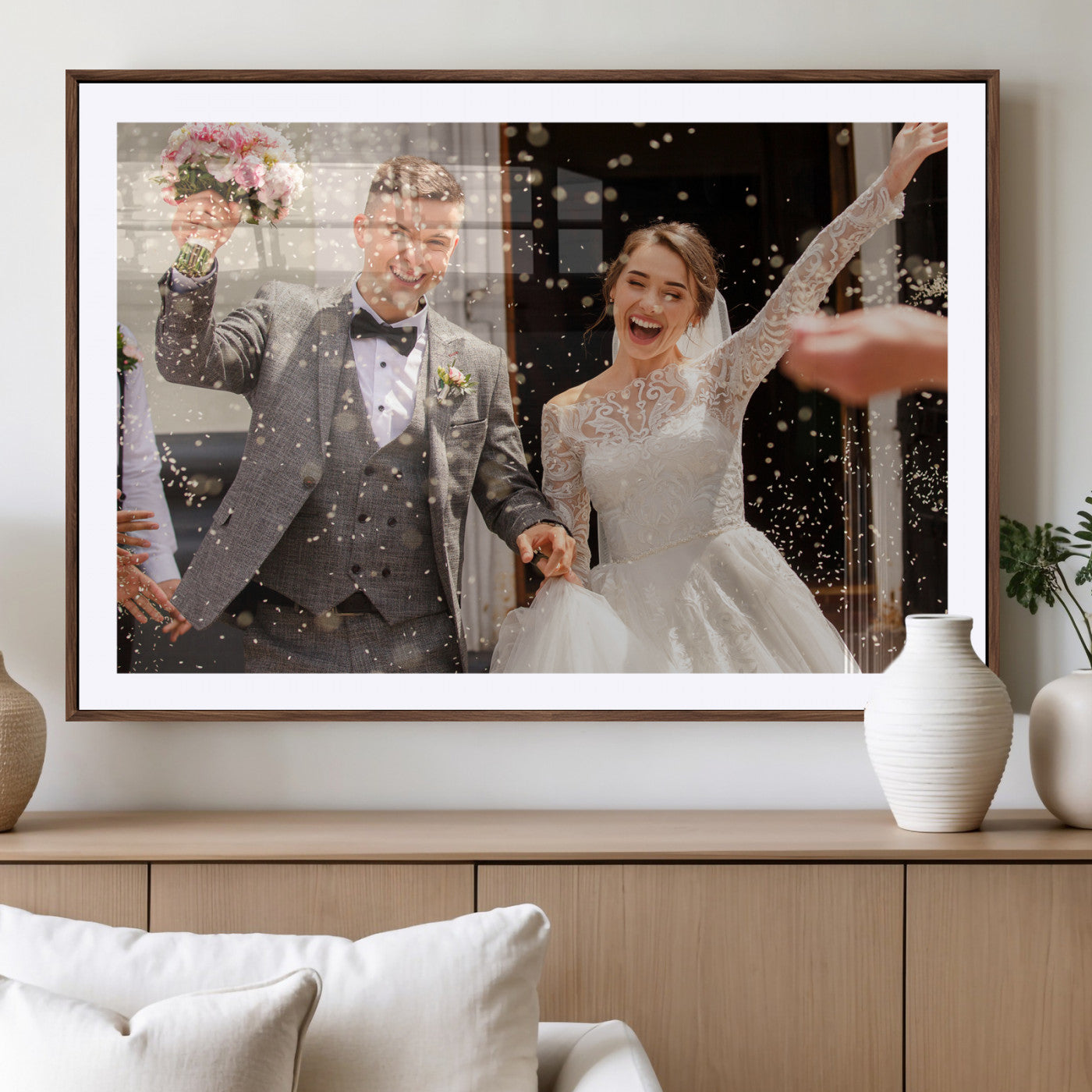Framed Create Your Canvas Print - Personalized Wall Art for Home Decor Wall Art Print, Create Your Own Photo Canvas Print