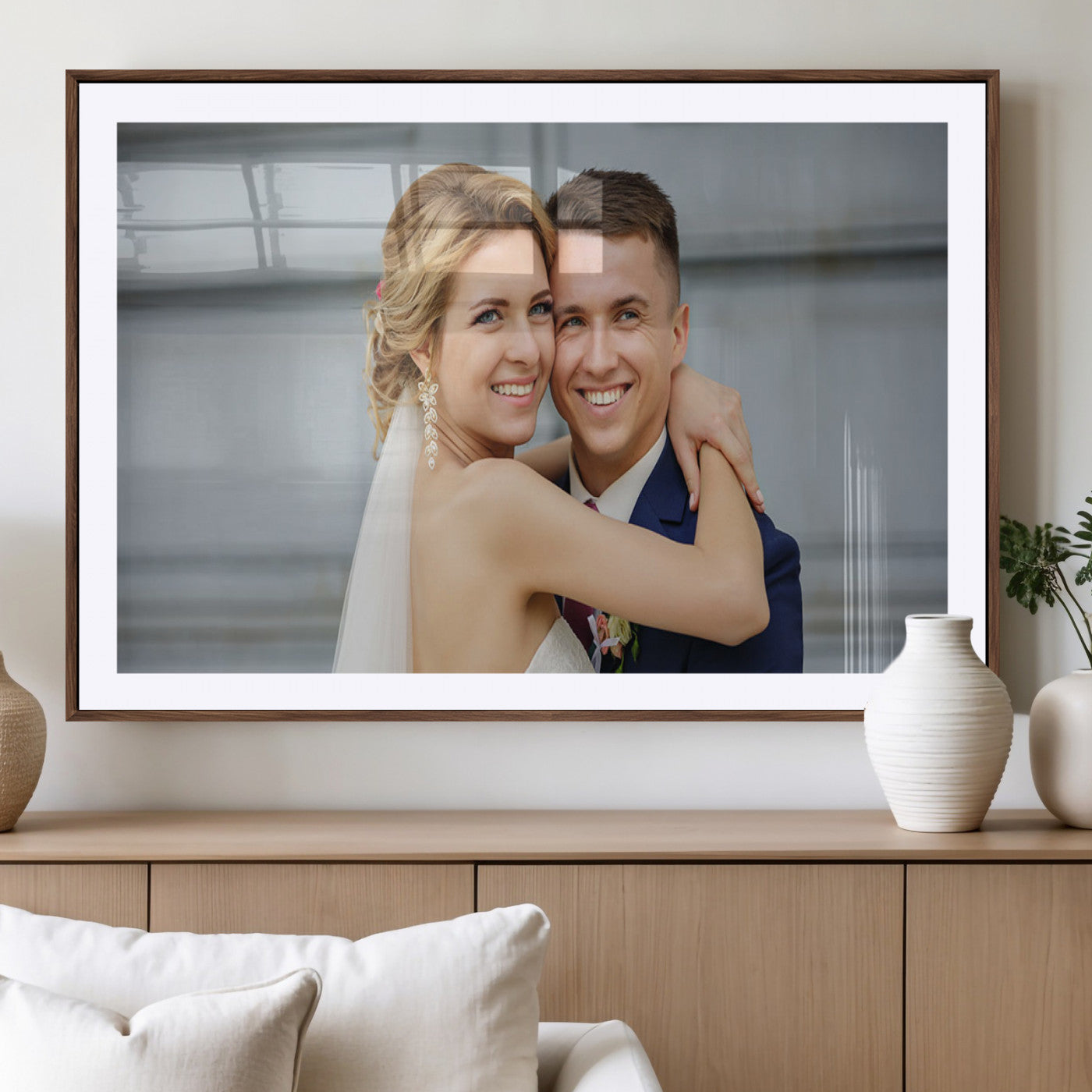MGC-FP-36x24 - Create Your Own Photo Framed Canvas Print - Custom Personalized Wall Art Print for Gift