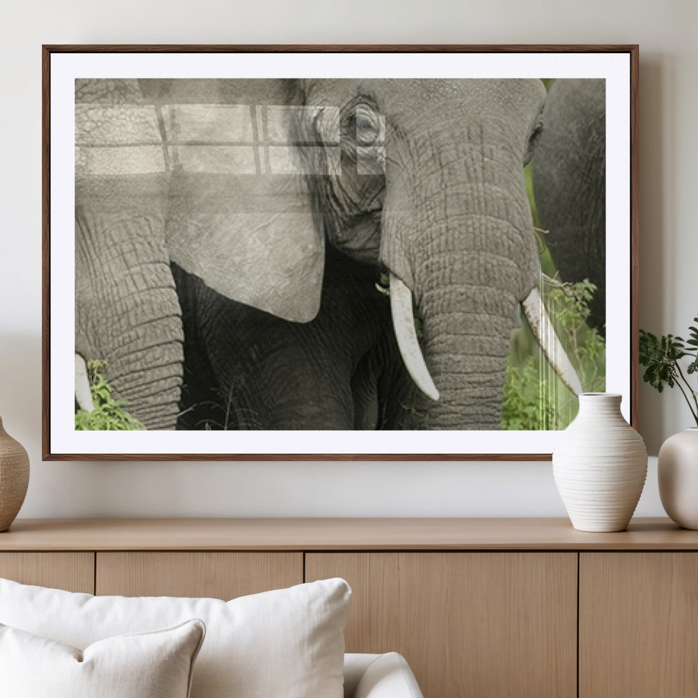 MGC-FP-36x24 - Wild Elephant Wall Art Canvas Print