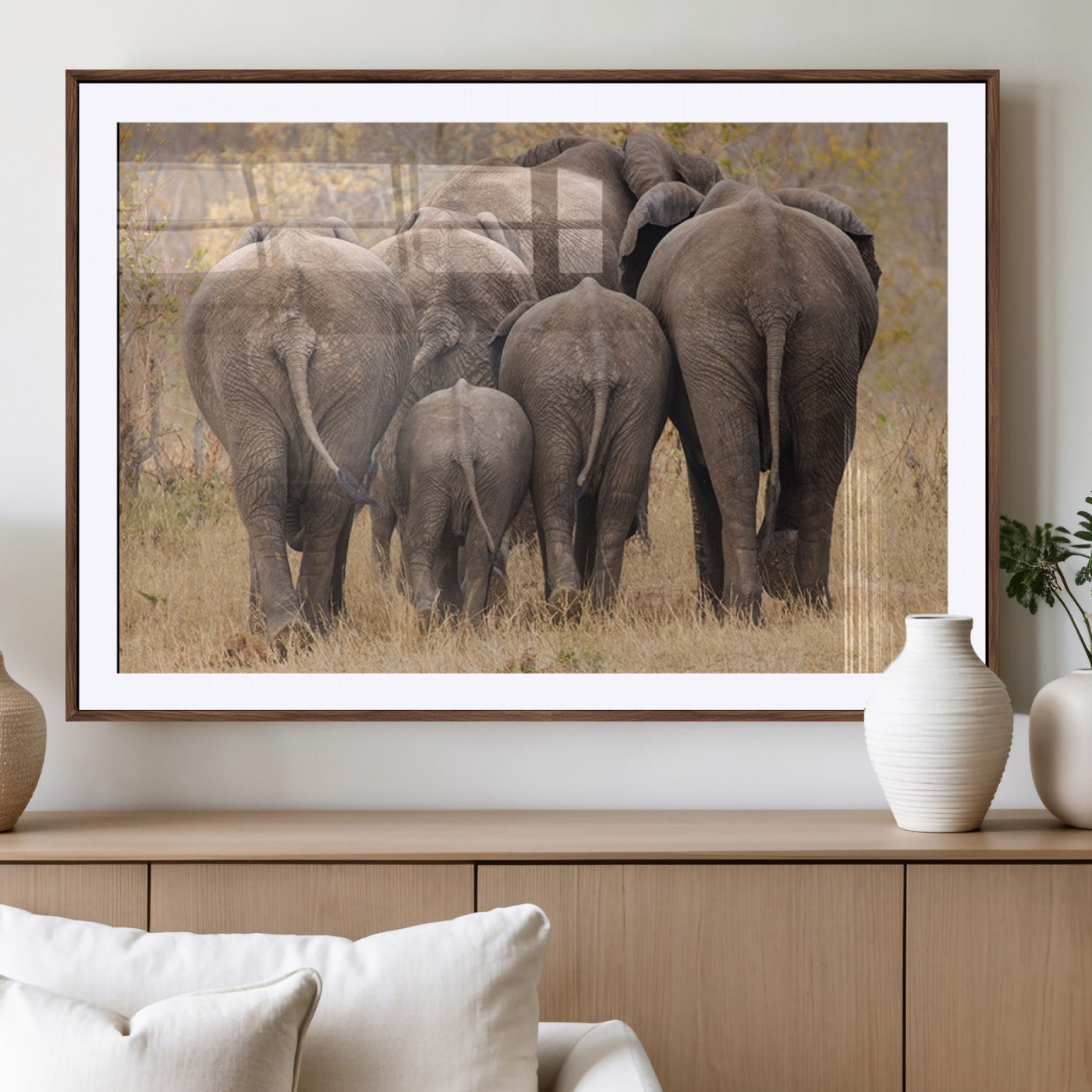 MGC-FP-36x24 - Wild Elephant Wall Art Canvas Print