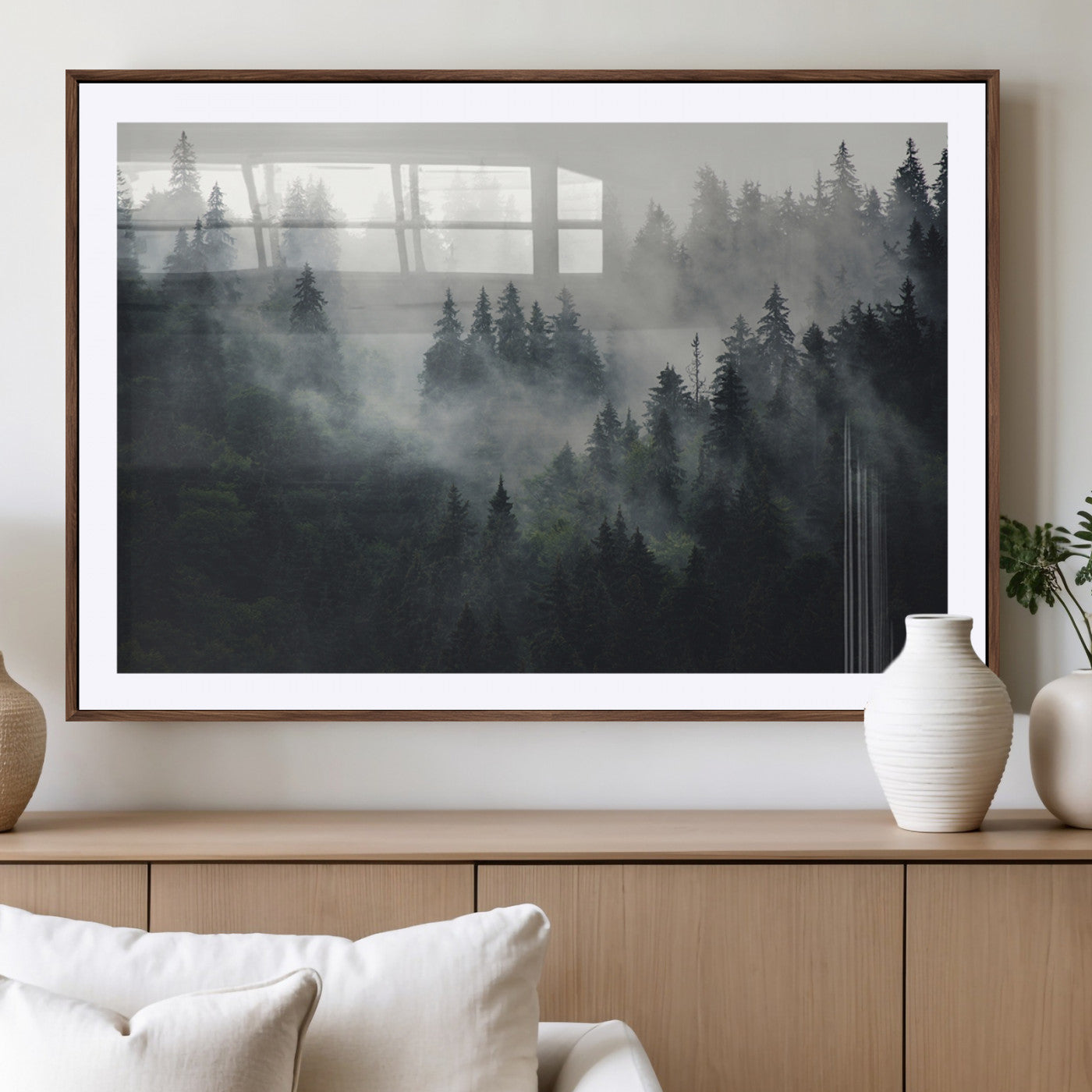 MGC-FP-36x24 - Nature Wall Decor - Serene Triptych Nature Print – Woodland Landscape Decor for Living Room or