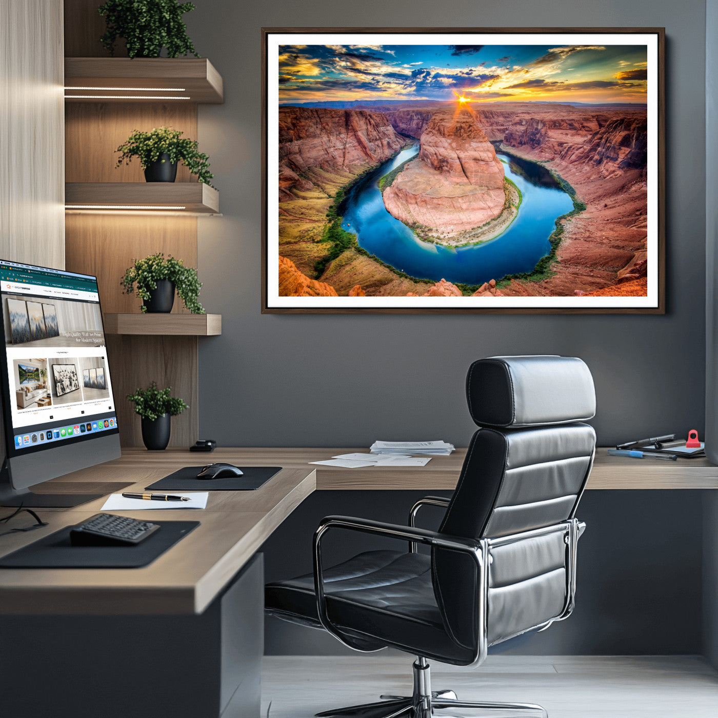 80407-MGV-CV-36X24-Grand Canyon Wall Art Canvas Print