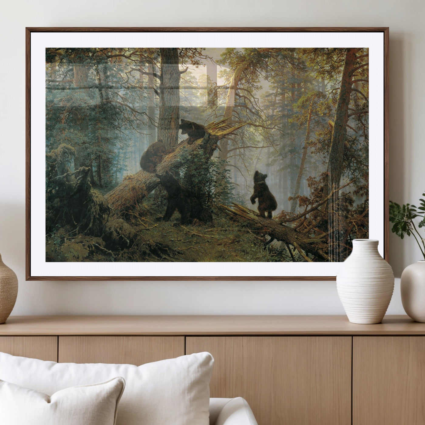 MGC-FP-36x24 - Grizzly Bear Cubs Wall Art Canvas Print