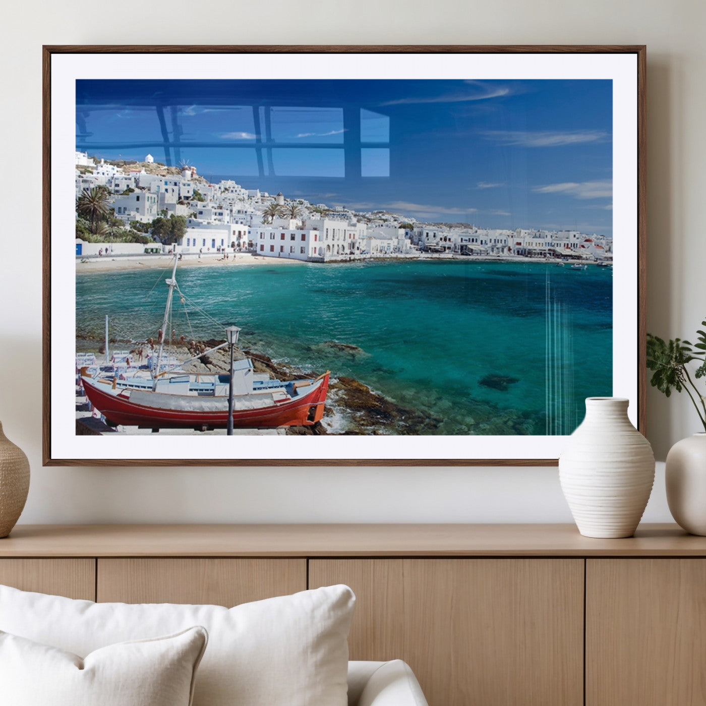 MGC-FP-36x24 - Santorini Wall Art Canvas Print