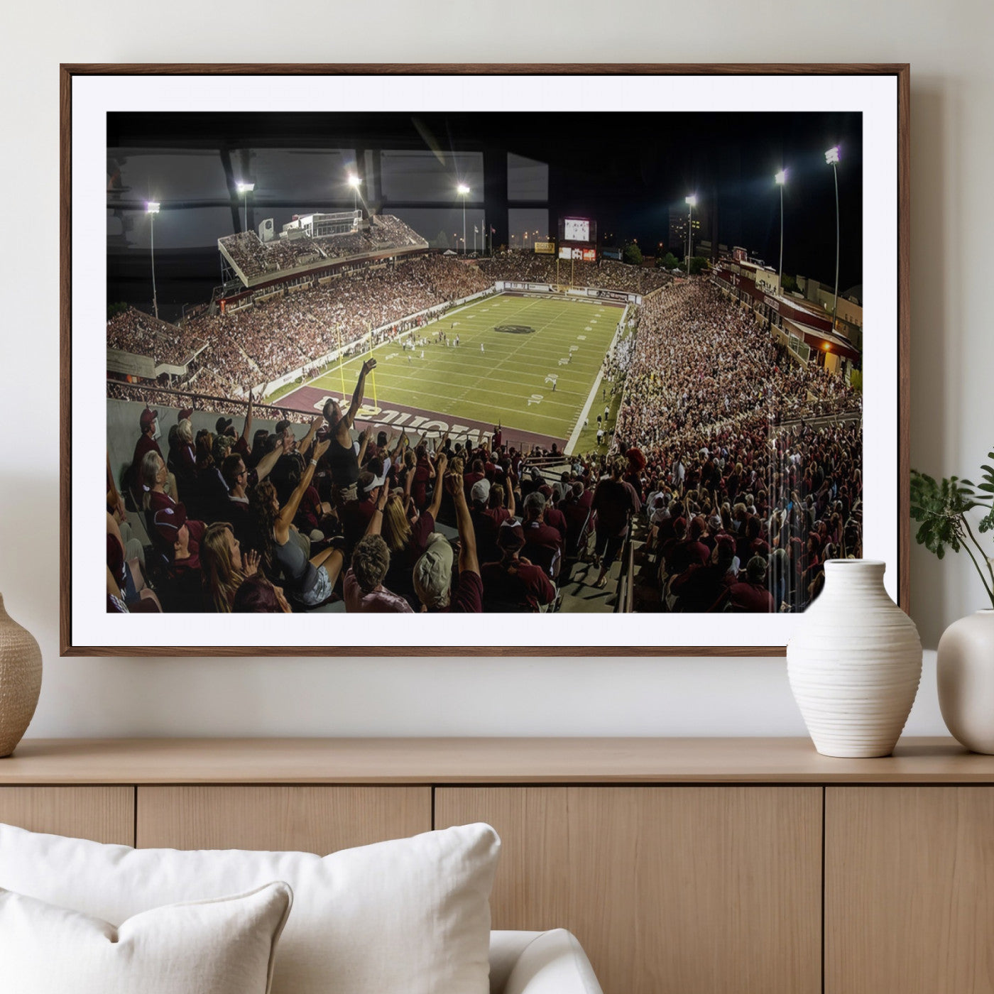 MGC-FP-36x24 - Washington-Grizzly Stadium Canvas Print, American Football Wall Art Canvas Print, Stadium Sport Wall