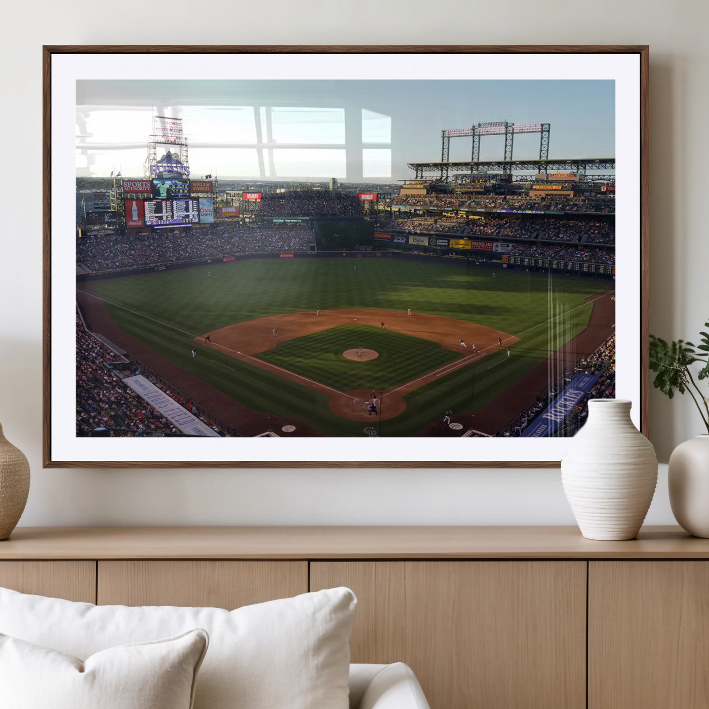 MGC-FP-36x24 - Colorado Rockies Coors Field Wall Art Canvas Print - MLB Baseball Stadium