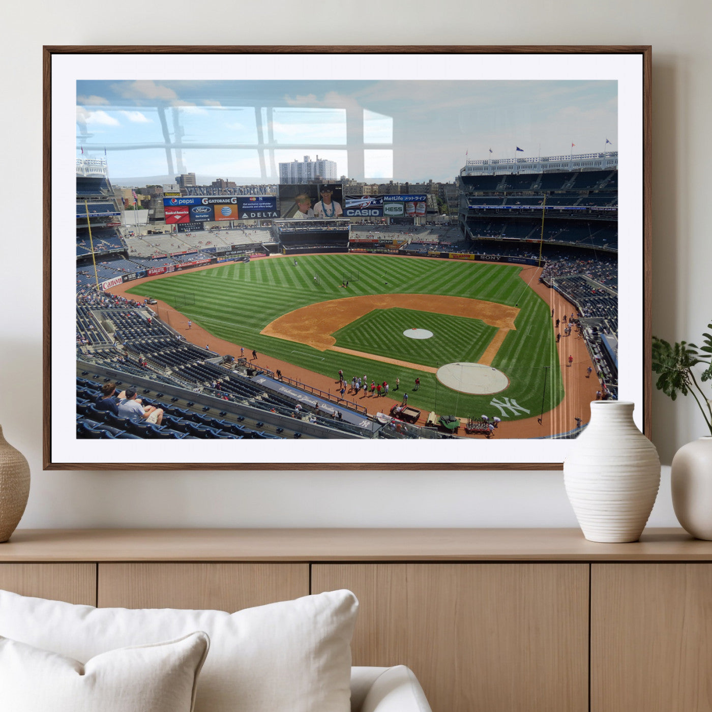 MGC-FP-36x24 - Buffalo Bills Stadium Wall Art - Buffalo Bills Decor- NFL Fans Gift, Perfect Sports Decor for Living