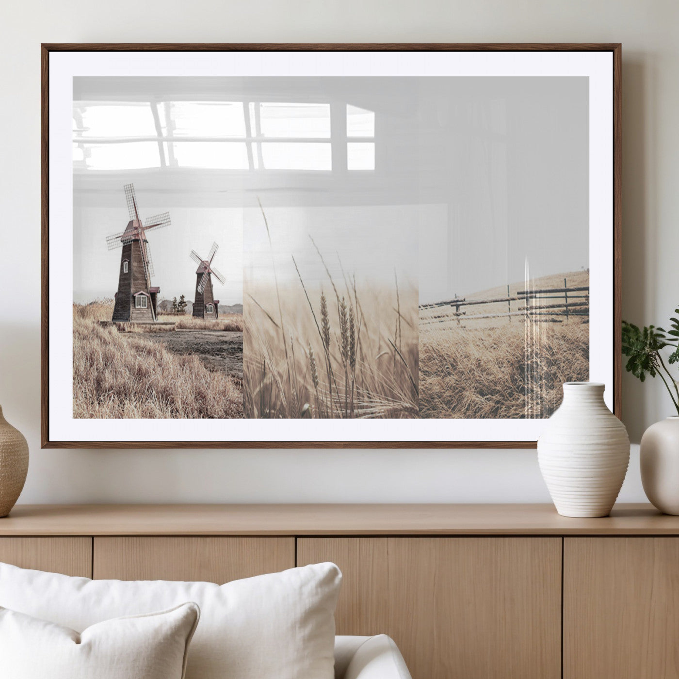 MGC-FP-36x24 - Farm Prints Set, Farmhouse Wall Art Canvas, Country House Decor, Country House Decor, Barn Print,