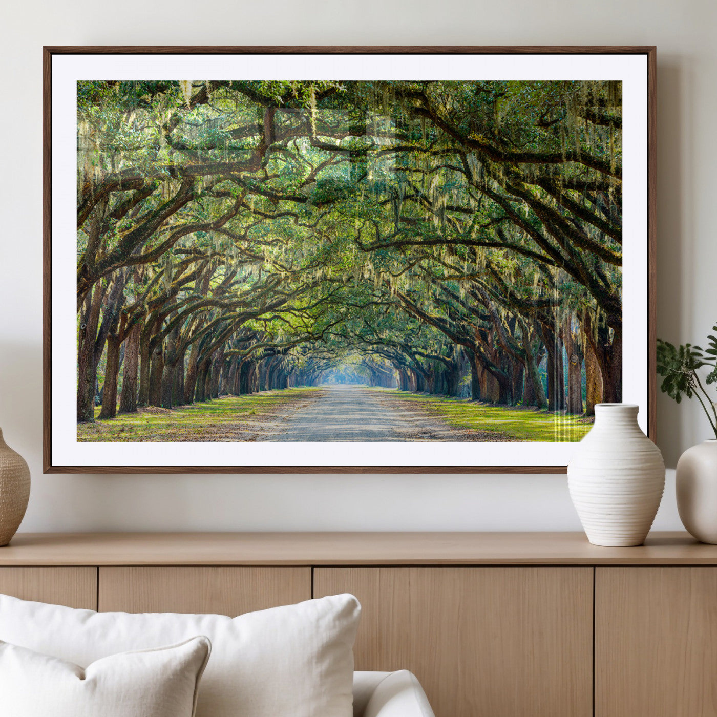 MGC-FP-36x24 - Wormsloe State Plantation Driveway Wall Art Canvas Print