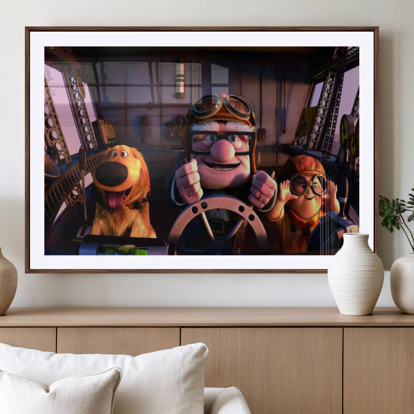 MGC-FP-36x24 - Carl Russel And Dog, Movie Up Poster, Movie Up Wall Art, Movie Up Poster Print, Carl