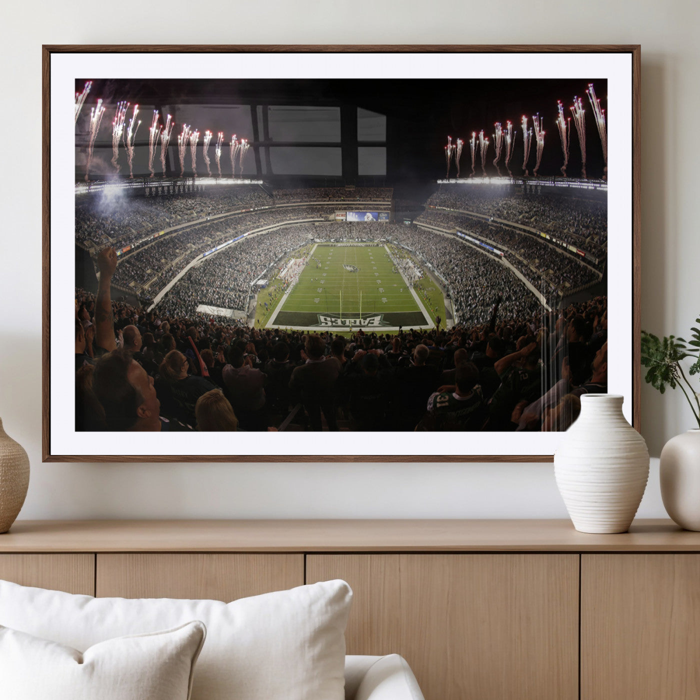 MGC-FP-36x24 - Eagles Field Stadium Wall Art - Philadelphia Eagles Football Team Print - Philadelphia Lincoln