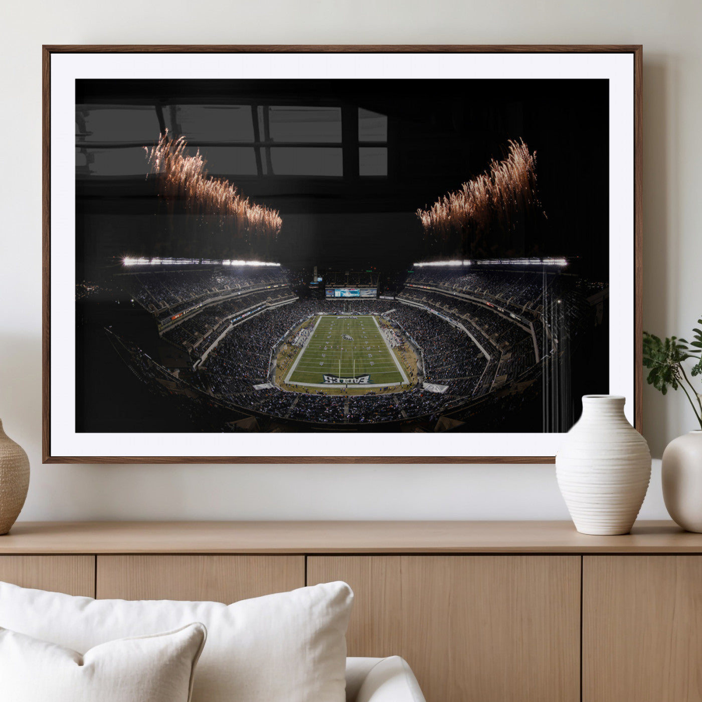 MGC-FP-36x24 - Eagles Field Stadium Wall Art | Philadelphia Eagles Football Team Print - Philadelphia Lincoln