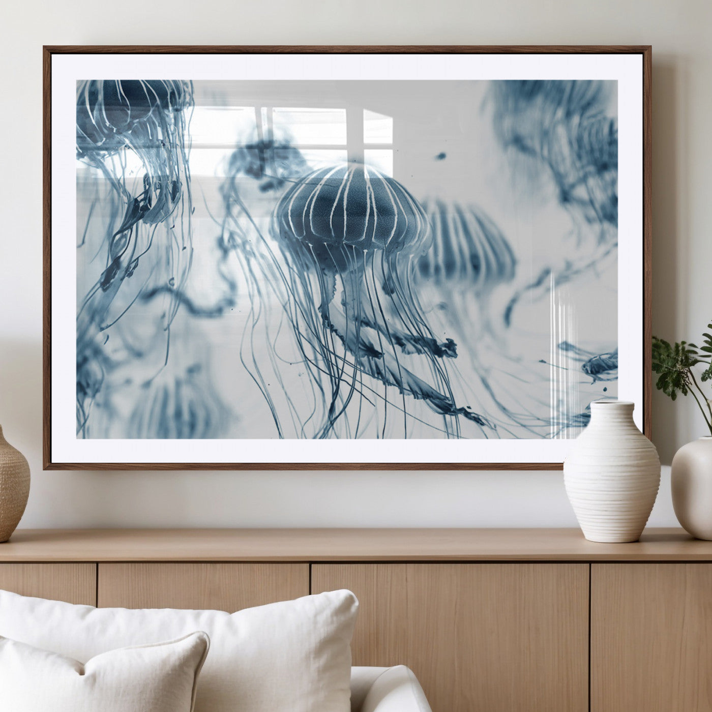 MGC-FP-36x24 - Abstract Jellyfish Canvas Print Wall Art