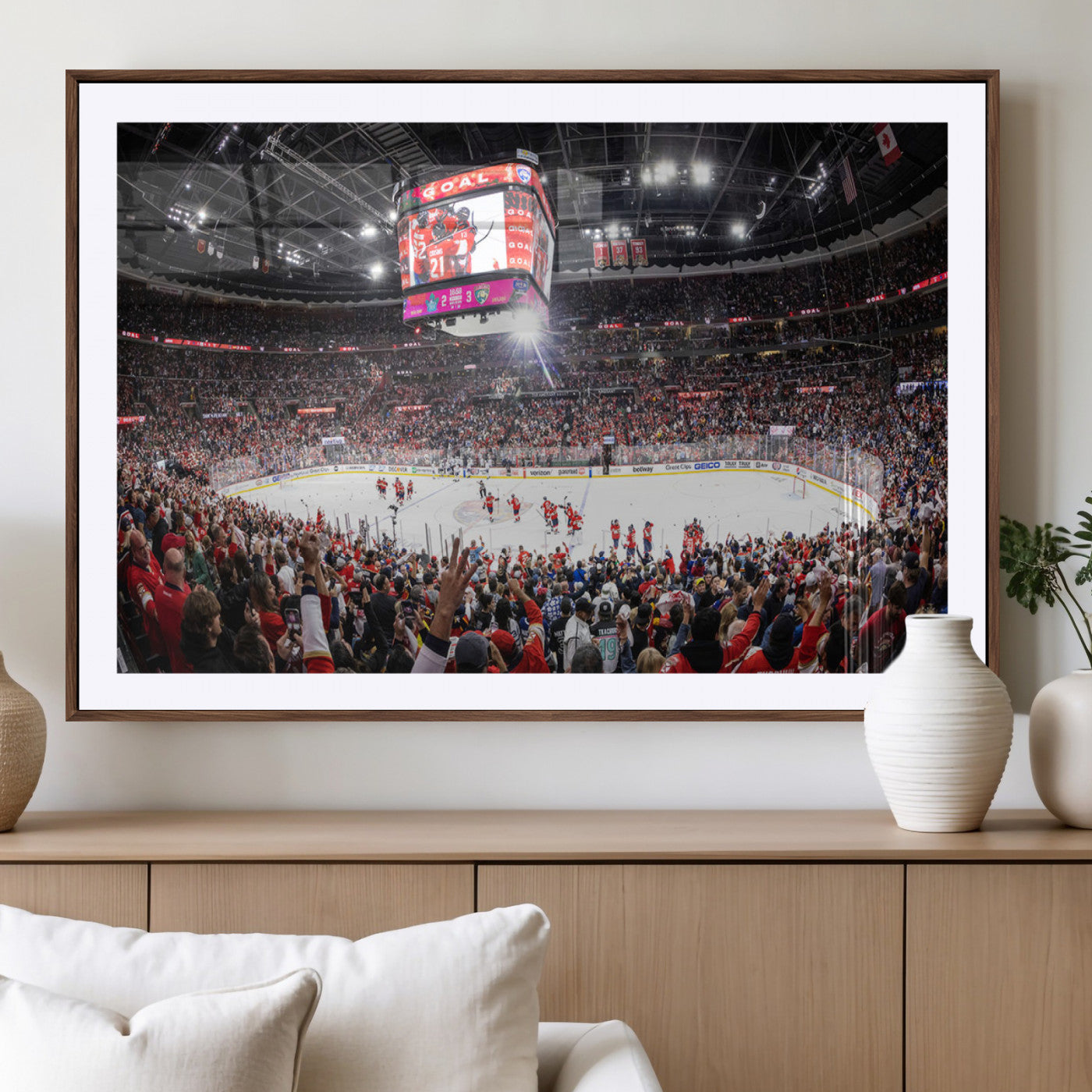 MGC-FP-36x24 - Amerant Bank Arena Wall Art Canvas Print - Basketball Arena Stadium Print
