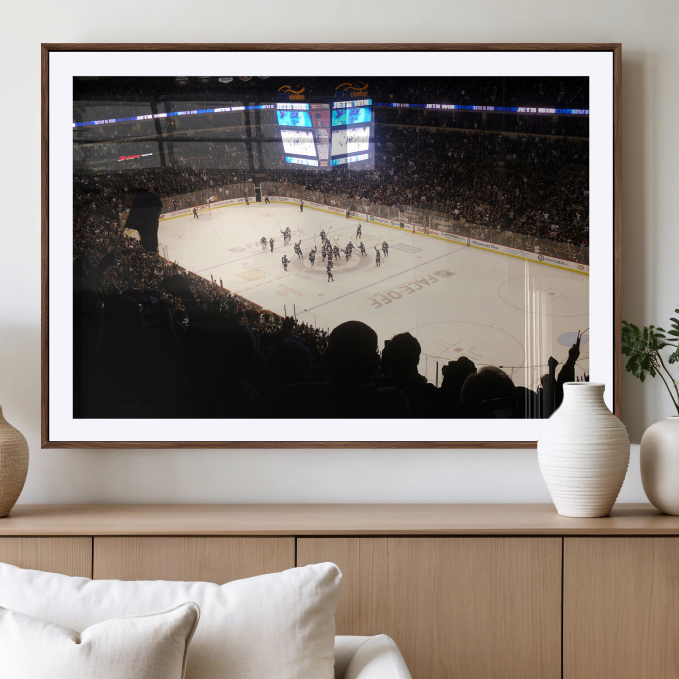 MGC-FP-36x24 - Canada Life Centre Wall Art | Winnipeg Jets Hockey Team Print Canvas | Ready to Hang | Winnipeg Wall