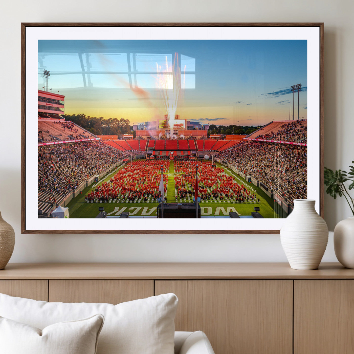 MGC-FP-36x24 - North Carolina State University Canvas Print, North Carolina State University Wolfpack Football Team