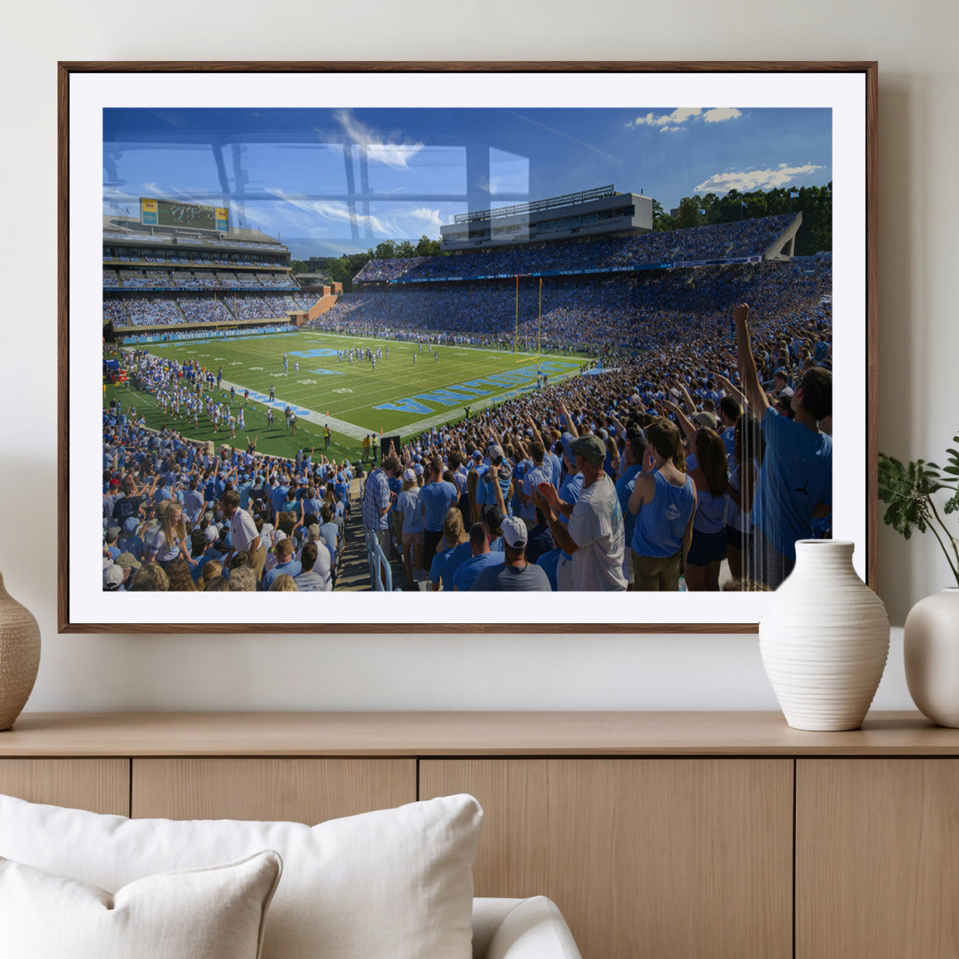 MGC-FP-36x24 - University of North Carolina Tar Heels Team Canvas Print - Chapel Hill Kenan Memorial Stadium Wall