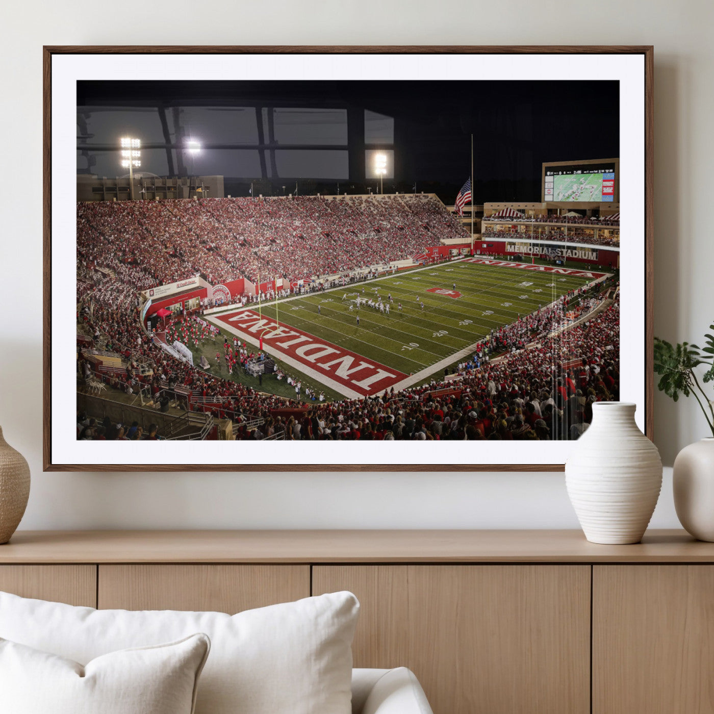 MGC-FP-36x24 - Indiana University Hoosiers Football Team Print Canvas