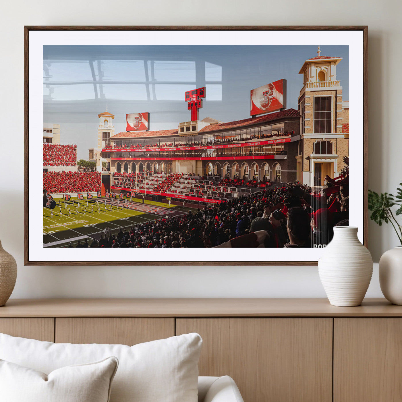 MGC-FP-36x24 - Jones AT&T Stadium Texas Tech Red Raiders Wall Art | Large Att Stadium Canvas Print | College