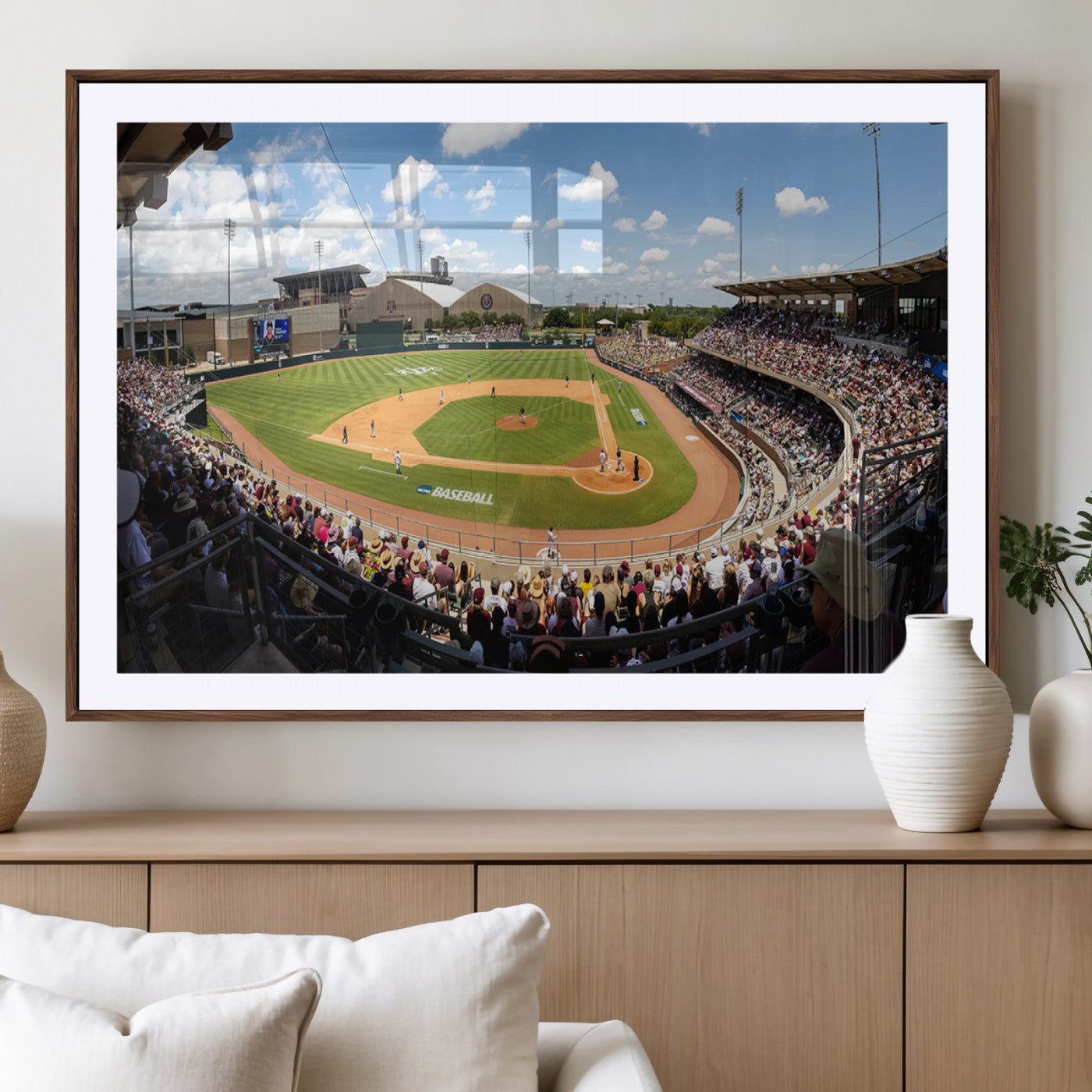 MGC-FP-36x24 - The Texas A&M University Aggies Athletics Team Print - College Station Kyle Field Wall Art Canvas