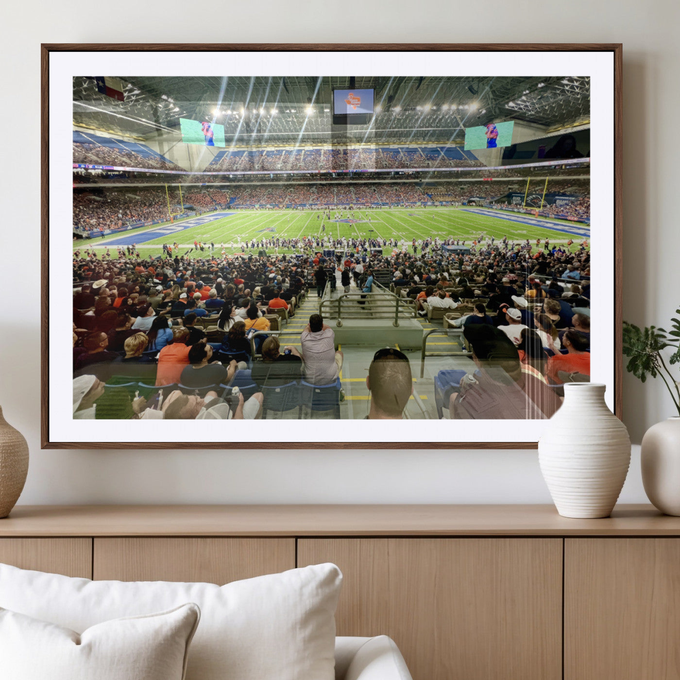 MGC-FP-36x24 - The University of Texas at San Antonio Roadrunners Football Team Print - San Antonio Alamodome Wall