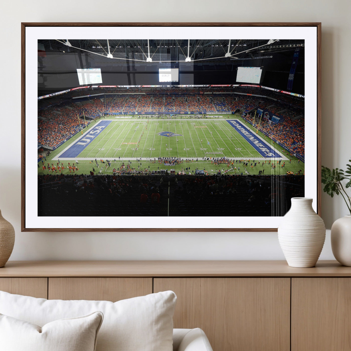 MGC-FP-36x24 - The University of Texas at San Antonio Roadrunners Football Team Print - San Antonio Alamodome Wall