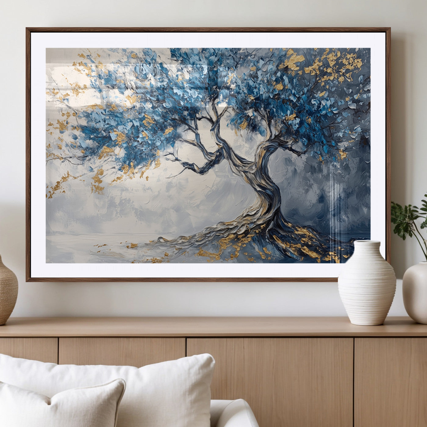 MGC-FP-36x24 - Abstract Tree Painting Canvas Wall Art | Tree of Life Painting Wall Art Canvas Print