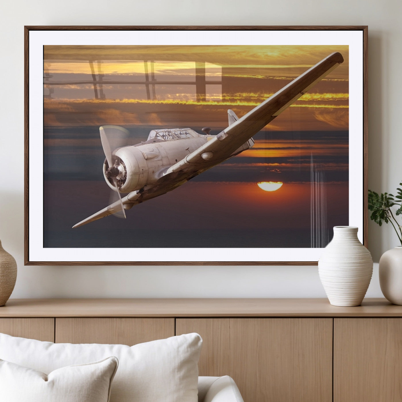 MGC-FP-36x24 - Old War Plane Wall Art Canvas Print