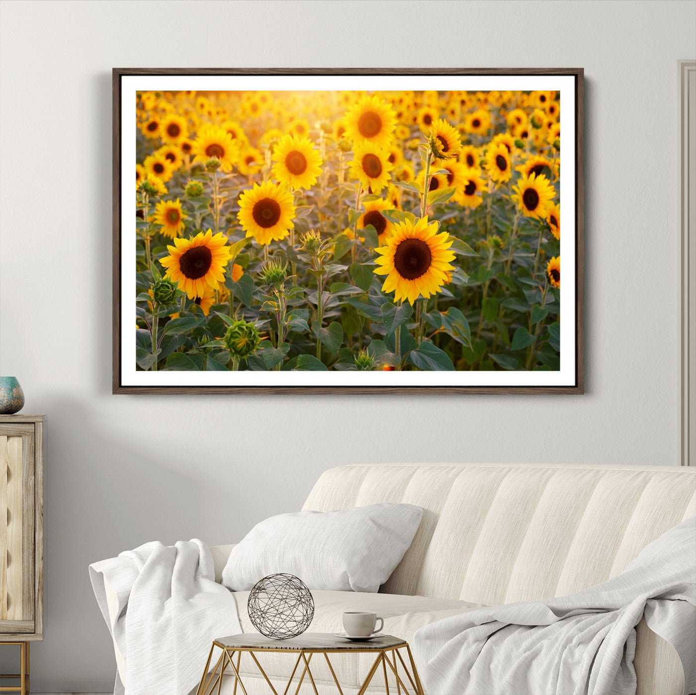 53685-MGC-FP-36x24_Walnut-Sunflower Sunshine Wall Art Canvas Print