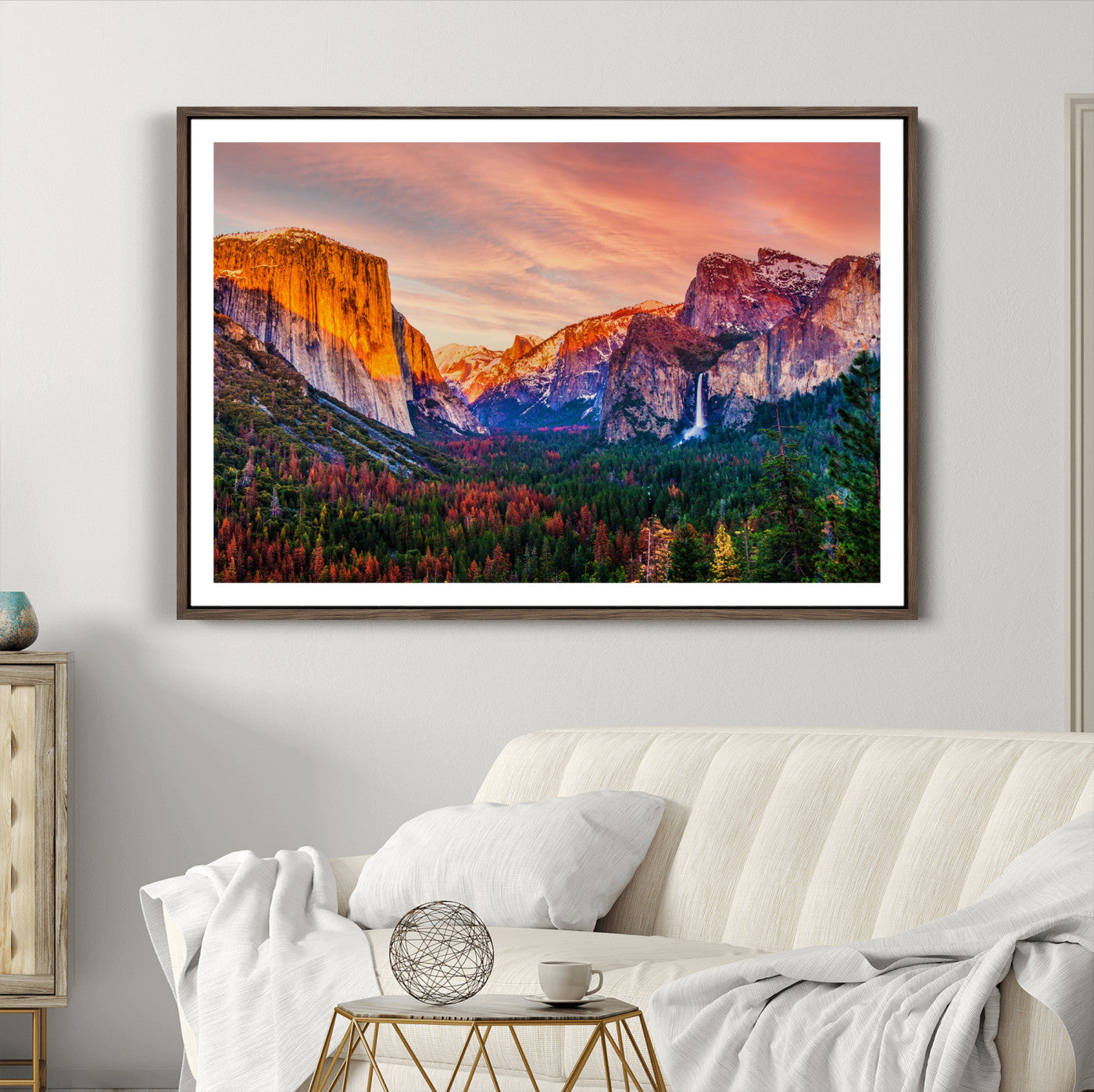 24519-MGC-FP-36x24_Walnut-Yosemite Nal Park Wall Art Landscape Canvas Print El Capitan