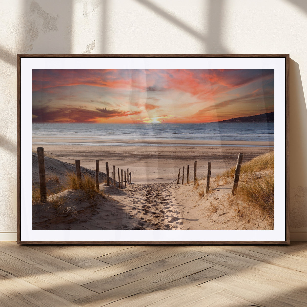 MGC-FP-36x24 - Sunset on the Sea Wall Art Canvas Print