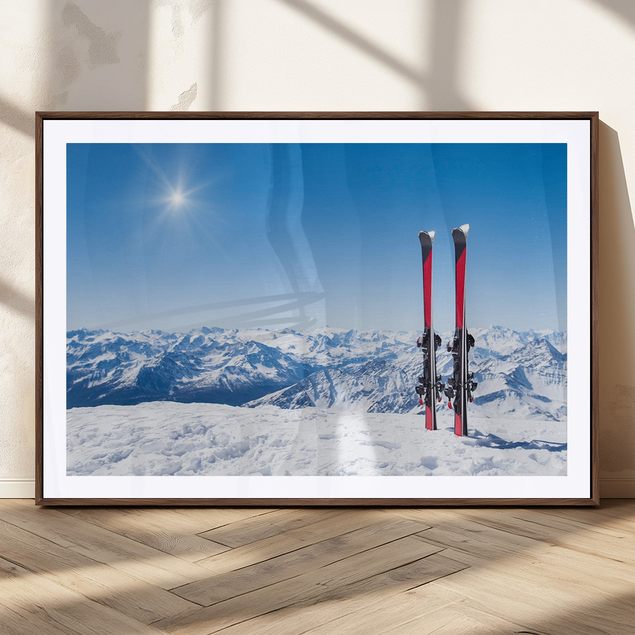 MGC-FP-36x24 - Ski Season Snow Wall Art Canvas Print