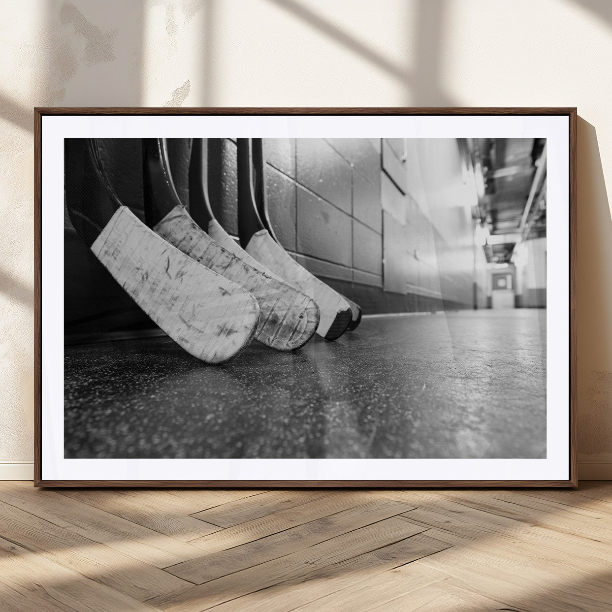 16961-MGC-FP-36x24_Walnut-Ice Hockey Wall Art Canvas Print