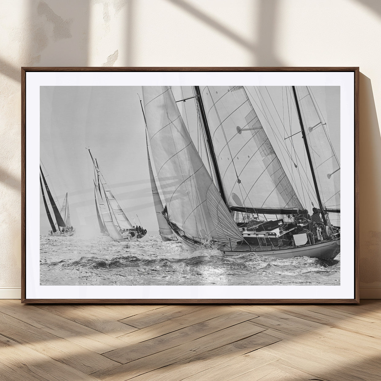 MGC-FP-36x24 - Yacht Sailboat Regatta Canvas Wall Art Canvas Print