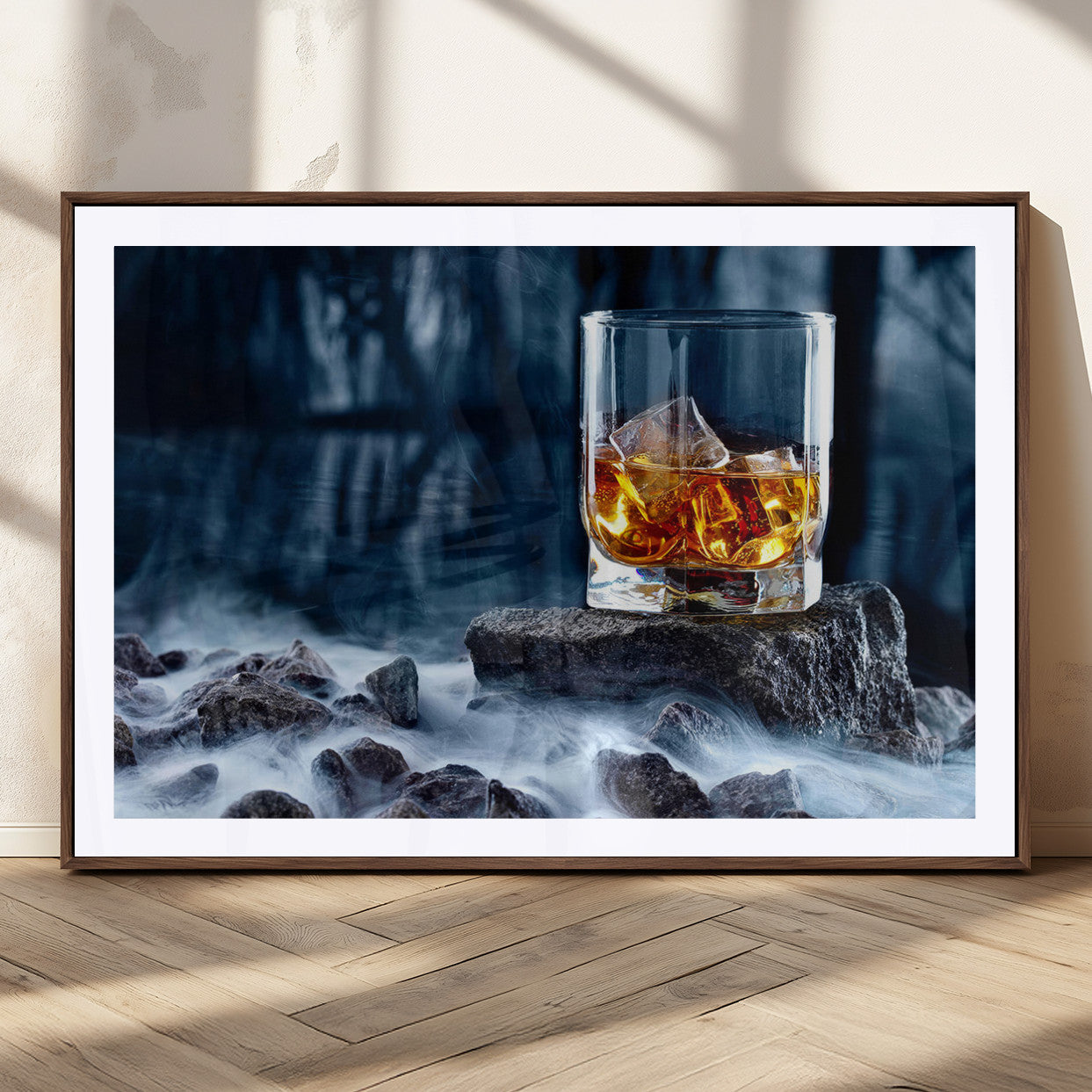 MGC-FP-36x24 - Whiskey Ice Wall Art Canvas Print