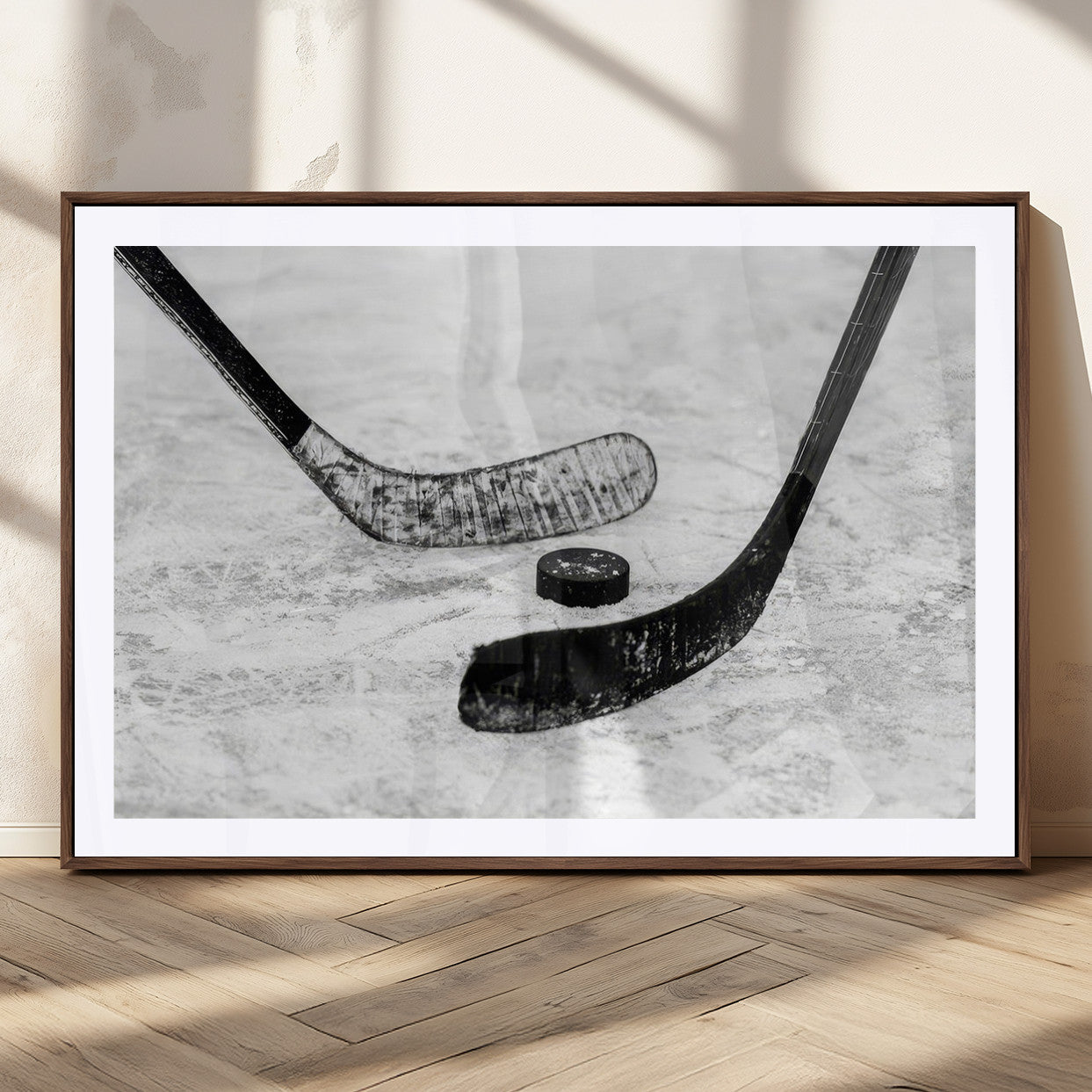 MGC-FP-36x24 - Winter Ice Hockey Sport Canvas Wall Art Print - Hockey Wall Art Print