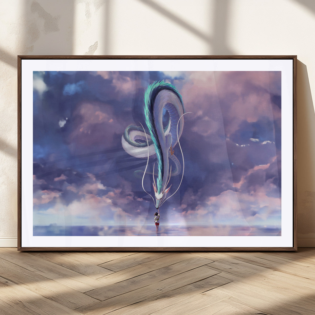 MGC-FP-36x24 - Spirited Away Haku and Chihiro Poster - Anime Lover - Hayao Miyazaki - Studio Ghibli Poster - Anime