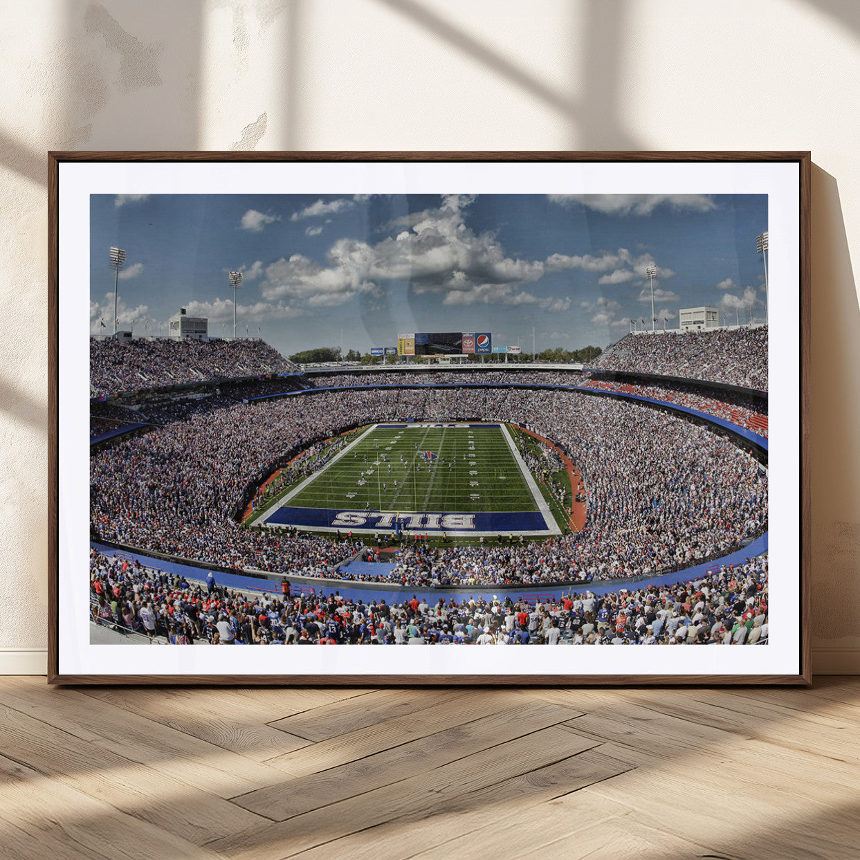 MGC-FP-36x24 - Buffalo Bills Highmark Stadium Wall Art Canvas Print - Bills Stadium Game Day Triple Canvas Wall Art