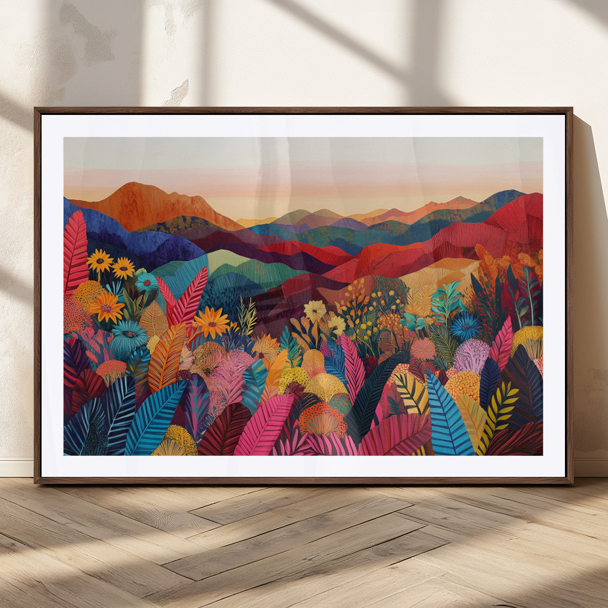 MGC-FP-36x24 - YAYOI KUSAMA Abstract Print - Landscape Canvas Wall Art Print - Vibrant Modern Decor for Living