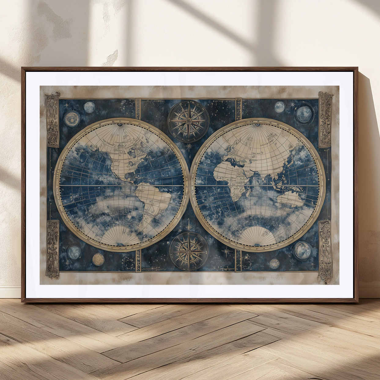 MGC-FP-36x24 - World Map Canvas Print