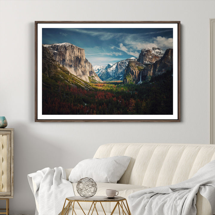 Yosemite National Park Canvas Print, Mountain Landscape Print, Framed El Capitan Art Print, Large Scenic Nature Printing