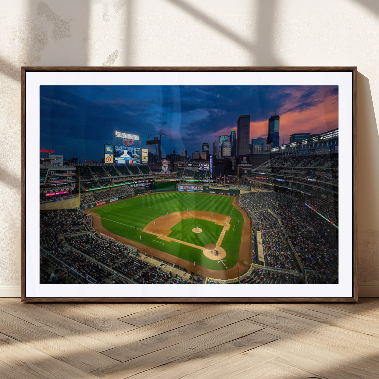 MGC-FP-36x24 - Target Field Wall Art Canvas Print, Baseball Stadium Print, Minneapolis Major League Baseball's
