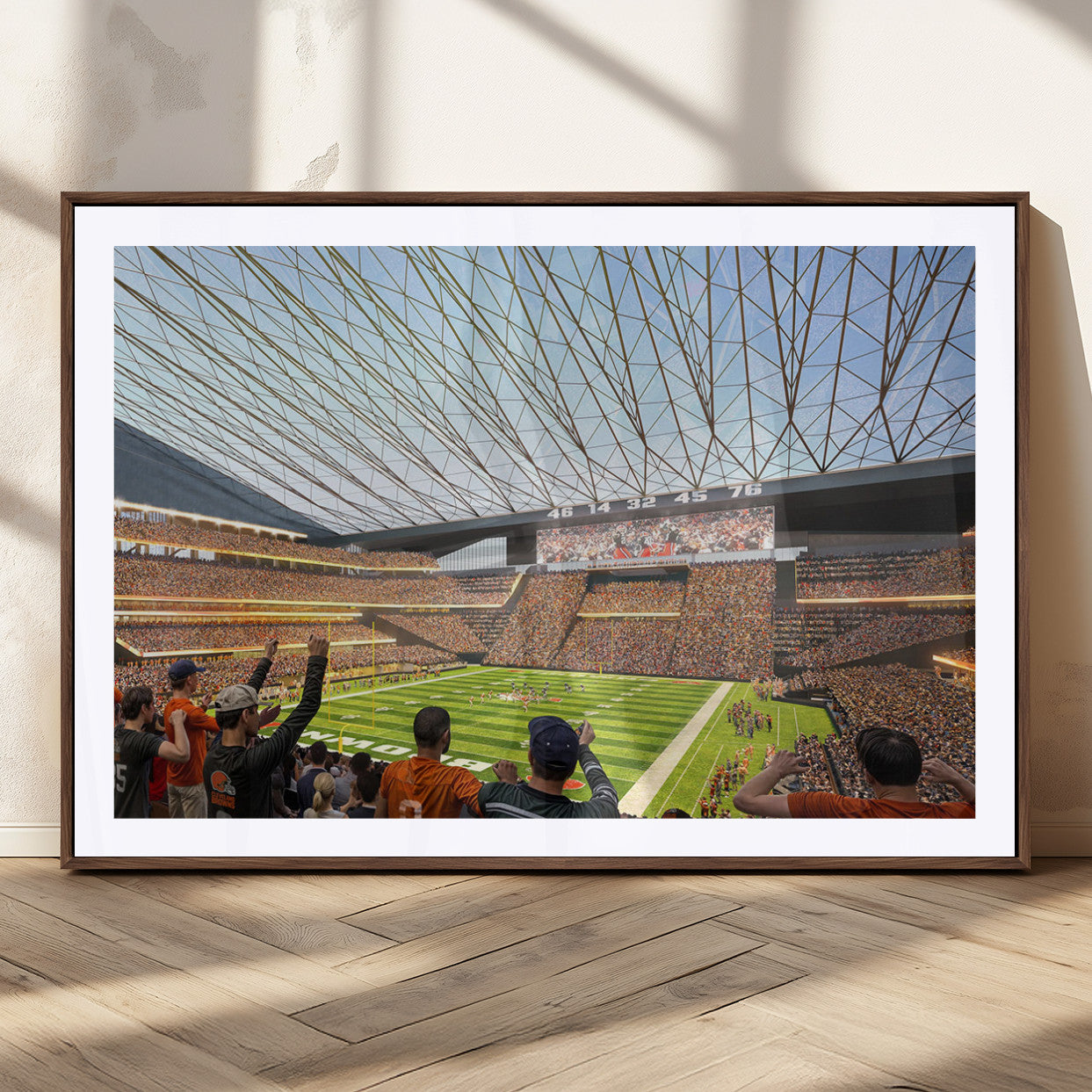 MGC-FP-36x24 - Cleveland Browns Stadium Wall Art - NFL Football Canvas Print