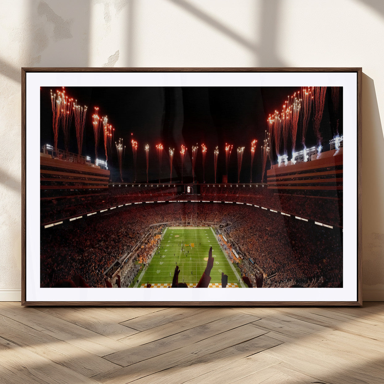 73358115-MGV-CV-36X24-Tennessee Neyland Stadium Wall Art Print, Sports Arena Canvas Wall Art, Panoramic Stadium Canvas Print, Modern Athletic Field Art Printing