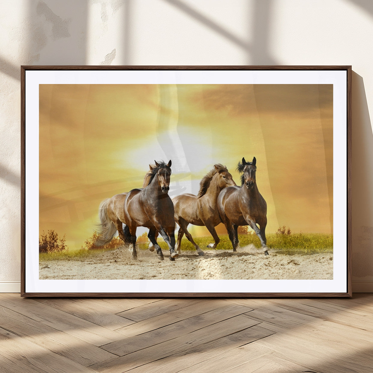 MGC-FP-36x24 - Wild Horses Wall Art Canvas Print