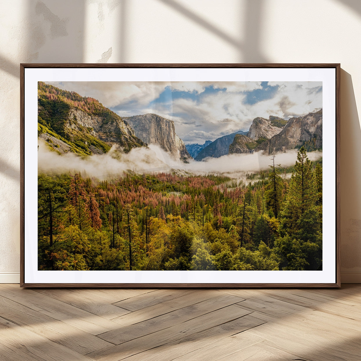 MGC-FP-36x24 - Half Dome Yosemite Canvas Wall Art – Majestic Triptych Landscape Print – National Park Nature Decor